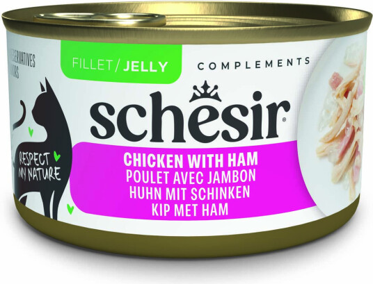 Schesir Våtfôr Complements I Gelé Med Skinke Kylling 6 X 70 G