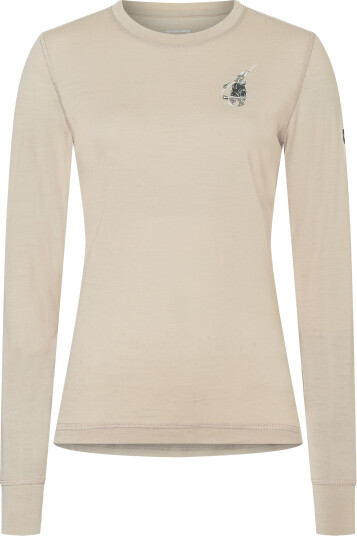 super.natural Women´s Tundra175 Bunny Long Sleeve White Pepper/various L