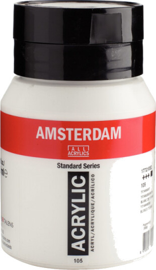 Amsterdam Akrylmaling 500 ml 105 Titanium White Amsterdam Akrylmaling 500 ml 105 Titanium White