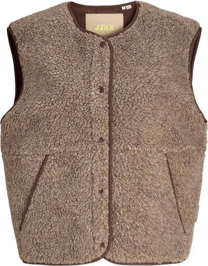 JJXX Jxvera Teddy Vest Otw Noos Brown S