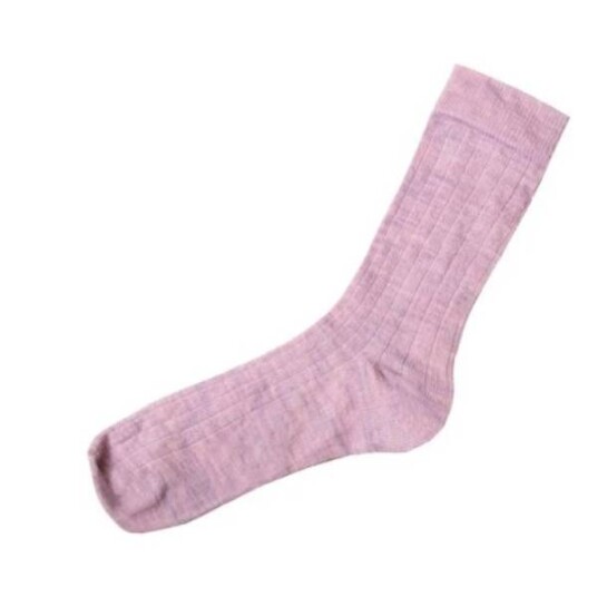 Joha ullsokk tynn ribb - lavender