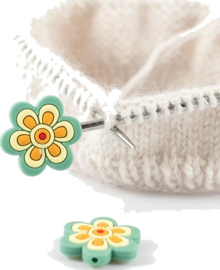 Kort Og Godt Maskestopper Blomst MS1003 Turkis
