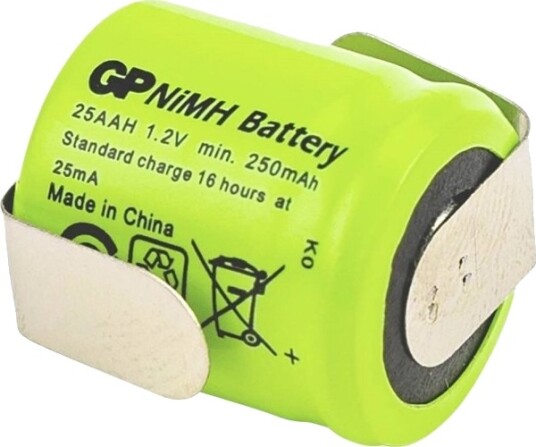 Gp Ni-Mh Industribatteri 250 Aah 1A1p-C1 Aa 1,2 V 250 Mah 1 Stk. Gpind25aah1a1pc1 