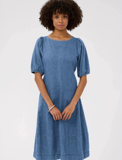 Culture Curiva Arpa Ss Dress Blue XS Culture Curiva Arpa Ss Dress Blue XS