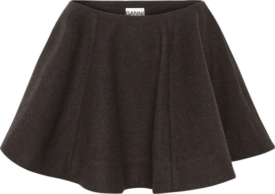 Ganni Peacoat Wool Skirt Black 38