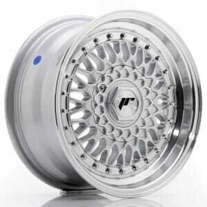 Japan Racing JR9 Silver Machined LIP With Rivet Silver 8.5x17 5x112 ET35 B74.1