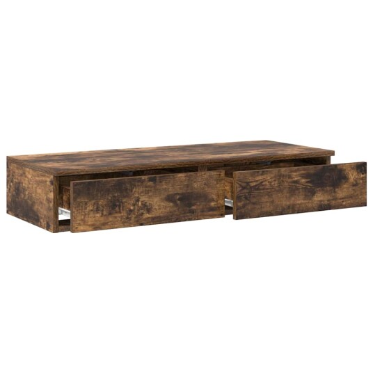 Sengeskuffer Røkt Eik 75x36,5x16,5 cm Laget av Tre