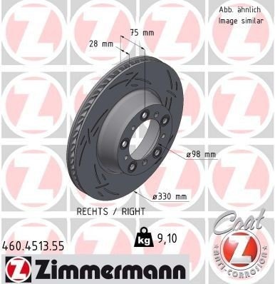 ZIMMERMANN 460.4513.55 Bremseskive