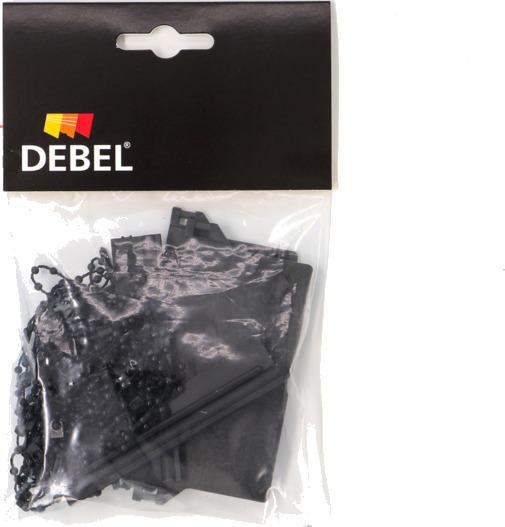 DEBEL TILBEHØRSKIT LAMELL SORT