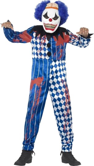 Smiffys Kostymer   Deluxe Skummel klovn   Blue   Smiffys   12 14 år 152 164   Kostymer   Blå