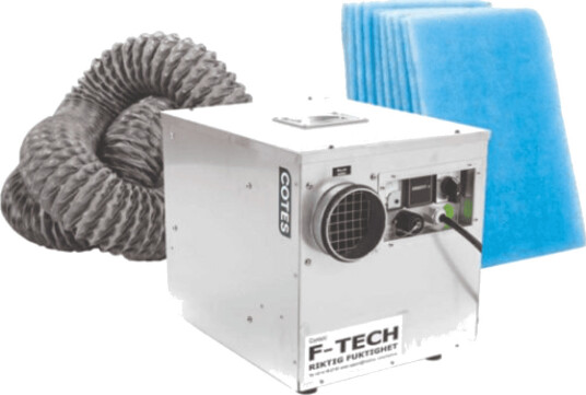 F Tech rotoravfukter F DRY m/slange og 10 stk filter CR240B F Tech rotoravfukter F DRY m/slange og 10 stk filter CR240B