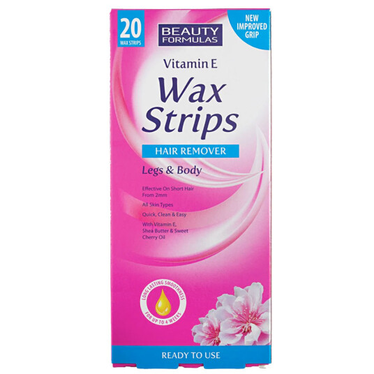 Hårfjerning Voksstrimler Beauty Formulas Cold Wax 20 stk.