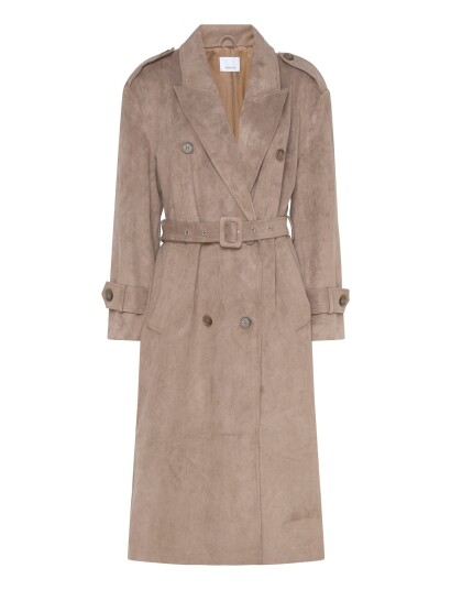 Dante6 Dante6 Solen Faux Suede Trenchcoat   Beige   36