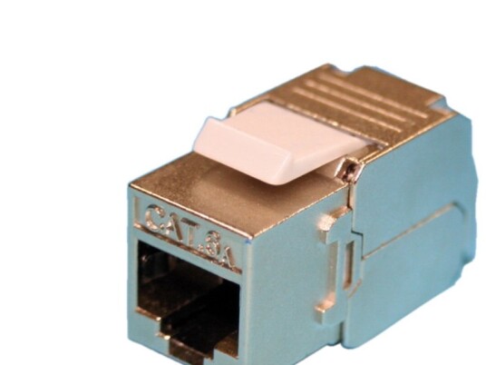 Roline Keystone Jack Cat.6A Rj-45 Shielded Toolless Silver Sølv