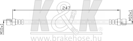 K&K FT4052 Bremseslange