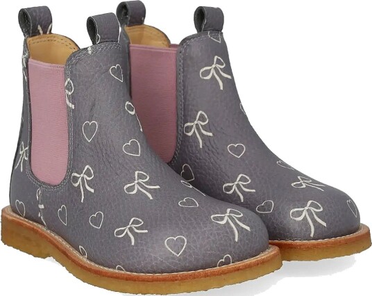 ANGULUS Booties Flat With Elastic Grey 31
