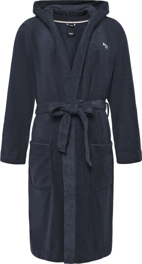 BOSS Terry Robe Navy XL