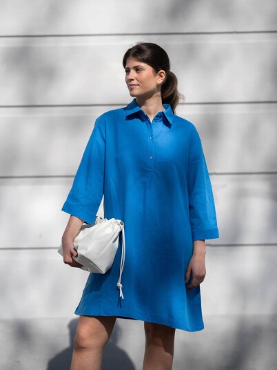 MSCH Copenhagen Kuana Mirilla 3/4 Dress Blå XS