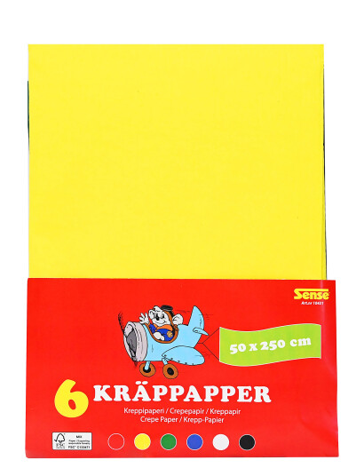 Sense Kräppapper Fsc® A4 - Multi/patterned - ONE SIZE