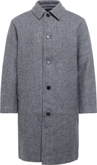 Mads Nørgaard Bond Wool Curtis Coat   DARK GREY MELANGE   54