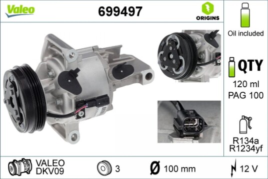 AC kompressor VALEO 699497
