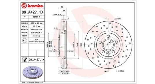 Bremseskive MAGNETI MARELLI 360406087602