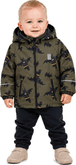 LEGO Kidswear Batman softshelljakke Scout 620 Mørk khaki (134)