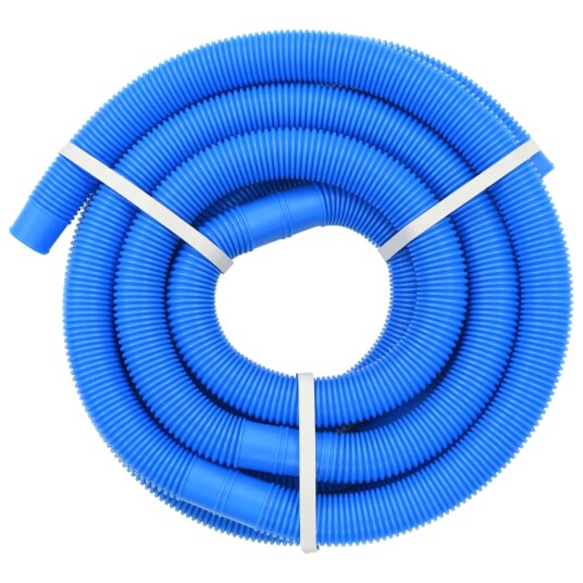 vidaXL Bassengslange med klemmer blå 38 mm 6 m