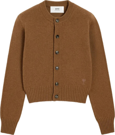 Ami Paris Dame Strikkevarer Brun XL,
