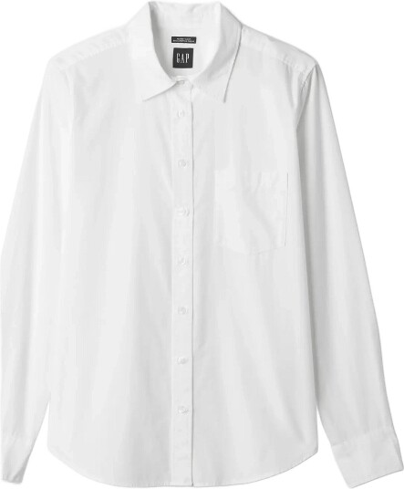 GAP Organic Cotton Poplin Classic Shirt White M