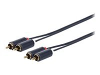 VivoLink - Lydkabel - RCA x 2 hann til RCA x 2 hann - 10 m - dobbeltisolert