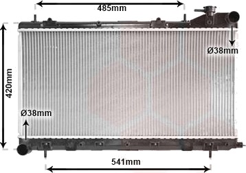 VAN WEZEL 51002045 Radiator motorkjøling