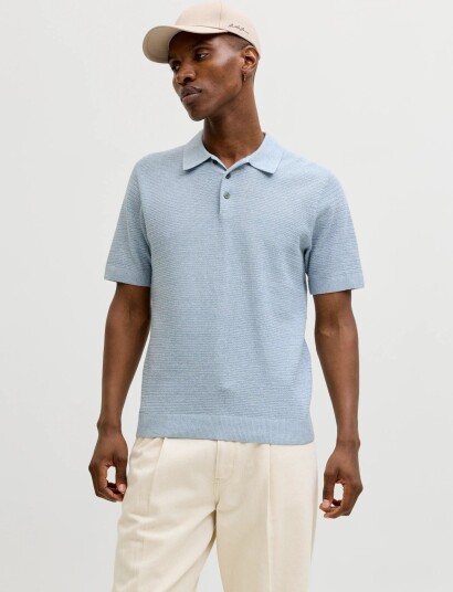 Jack & Jones Jprbluriley Knit Polo Ss Sn Blue XXL