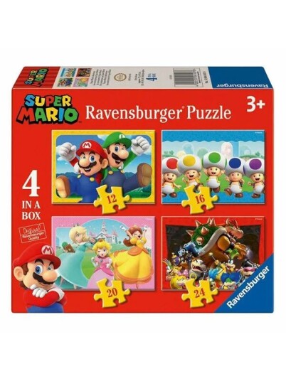 Ravensburger 4 in 1 Super Mario Puzzle Gulv Ravensburger 4 in 1 Super Mario Puzzle Gulv