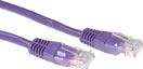 ACT Nettverkskabel Cat5E UTP 3,0 m Lilla