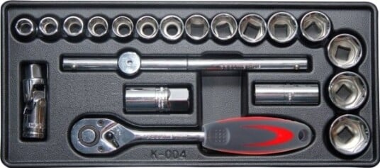 Pro Line Bitsskuff 1/2" 21 Deler Tom