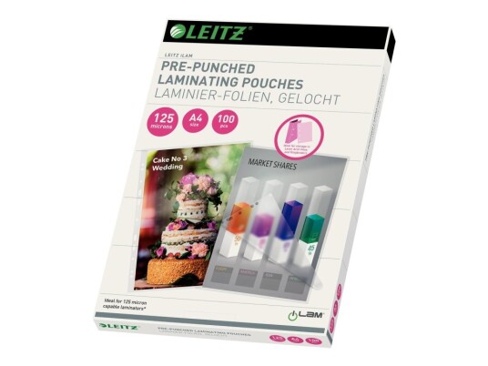 Leitz Ilam Glanset Krystallklar A4 210 X 297 Mm Lamineringspunger For Leitz Ilam Touch A3 Turbo Ilam Touch A4 Turbo