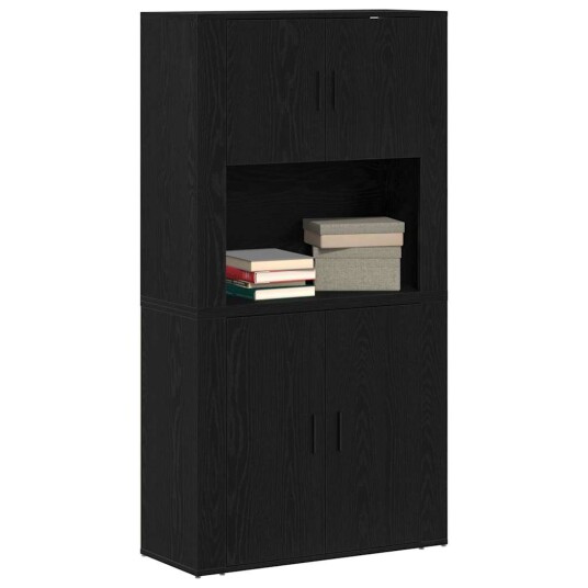 Høybord Svart eik 80 x 33 x 150 cm Konstruert tre Høybord Svart eik 80 x 33 x 150 cm Konstruert tre