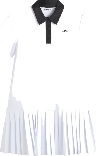 J. Lindeberg 30Y Grace Pleated Dress   White   S