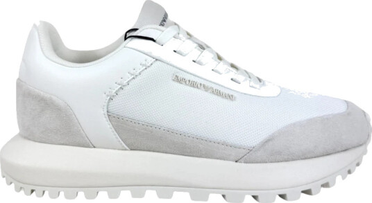 Emporio Armani Herre Sko Hvit 43 EU,