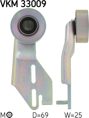 Strammehjul, kilerem SKF VKM 33009