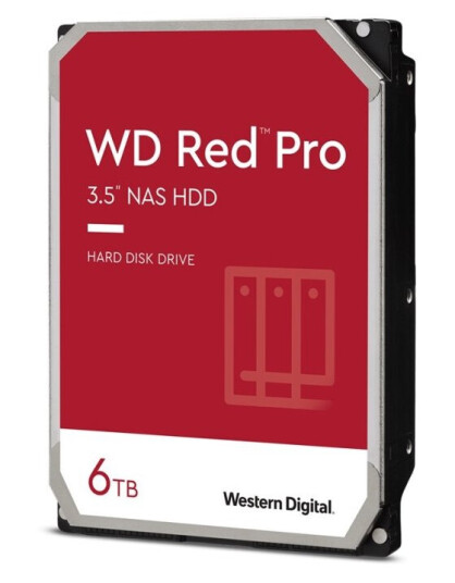 Western Digital Red Pro 6TB Harddisk 3,5" 7200 RPM SATA med 256MB Cache