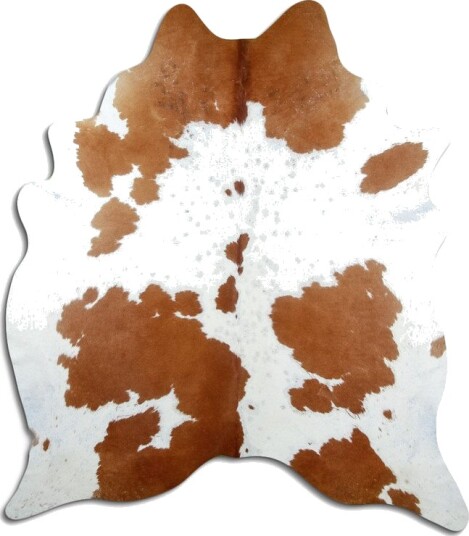 Kuskinn Brun/hvit 1538 Størrelse: 210 x 180 cm