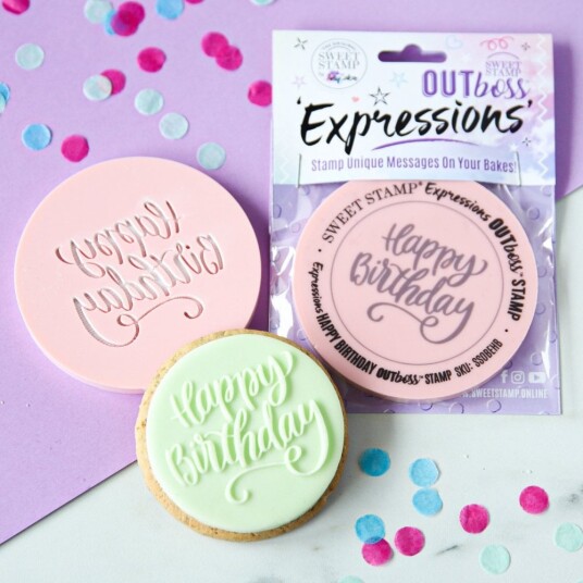 Sweet Stamp Outboss Stempel Elegant Happy Birthday Sweet Stamp Outboss Stempel Elegant Happy Birthday