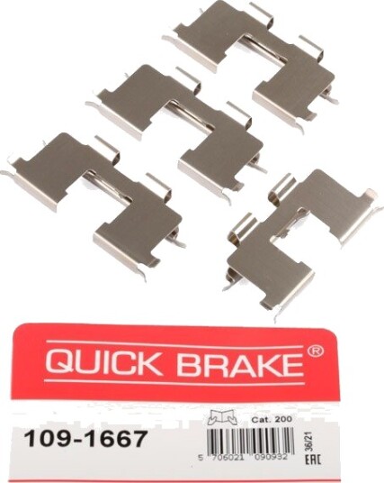 Tilbehørsett, skivebremse belegg QUICK BRAKE 109-1667