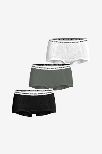 Björn Borg Boksertruser Logo Boxer Shorts 3p 3 pakning Flerfarget Björn Borg Boksertruser Logo Boxer Shorts 3p 3 pakning Flerfarget