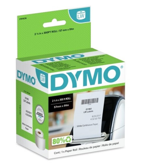 Dymo 2191636 Ikke-Klebende Skriveretikett Dymo Forest Stewardship Council (Fsc) Mix Dymo 2191636 Ikke-Klebende Skriveretikett Dymo Forest Stewardship Council (Fsc) Mix