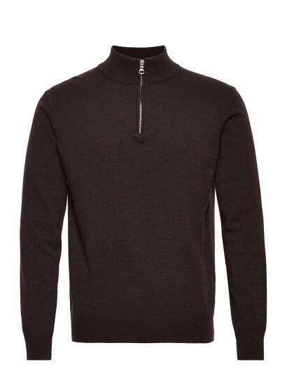 Oscar Jacobson Patton Half Zip Brown XXXL Oscar Jacobson Patton Half Zip Brown XXXL