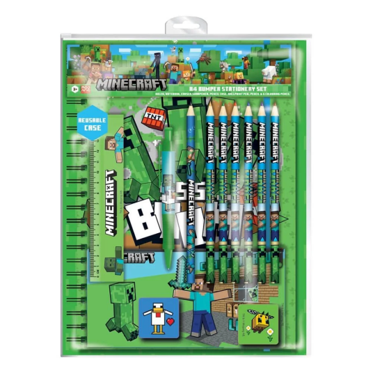 Minecraft Creepers Boom Skrivesaker 12-deler Minecraft Creepers Boom Skrivesaker 12-deler