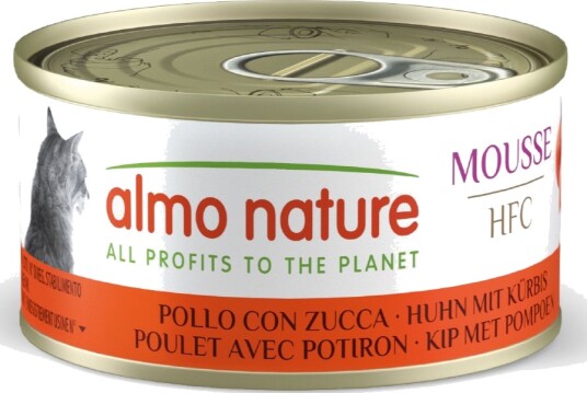 Almo Nature Hfc Våtfôr Cat Mousse Med Gresskar Kylling 24 X 70 G